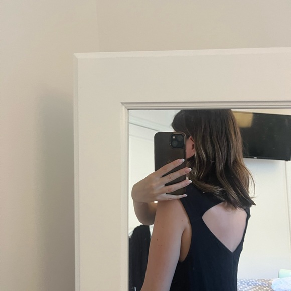 AMERICAN EAGLE XXS XS Black and Striped Summer Dress - Picture 11 of 11